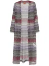 Missoni Metallic-knit Mesh Cardigan In Multicolour