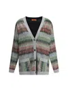 Missoni Striped-intarsia Metallic-knit Cardigan
