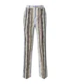 Missoni Striped Casual Pants In Gray