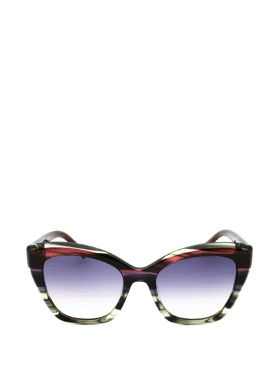 Missoni Striped Cat-eye Sunglasses In Multi