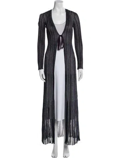 Pre-owned Missoni Striped Coat In Blue