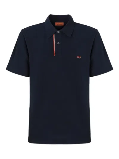 MISSONI STRIPED COLLAR POLO