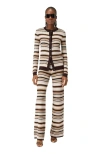 Missoni Striped Cotton And Viscose Cardigan With Contrasting Piping In Multicoloured