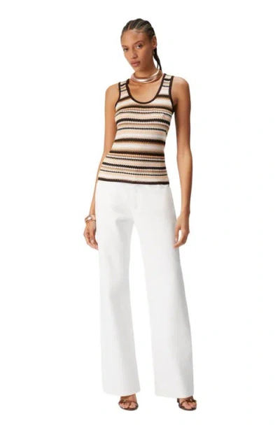 Missoni Striped Cotton And Viscose Tank Top In Multicoloured 1
