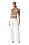 Missoni Striped Ribbed-knit Tank Top In Multicoloured 2