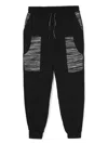 Missoni Striped Cotton Track Pants In Black