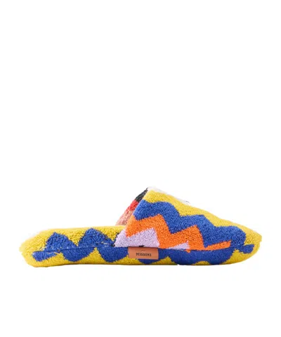Missoni Striped Cotton-terry Slippers In Multi