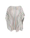 Missoni Striped Cover-up Tunic In Multicolor Viscose In Multi