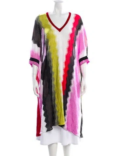 Pre-owned Missoni Striped Cover-up In Red