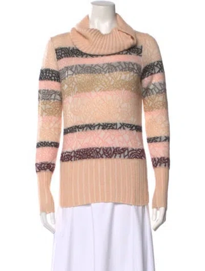 Pre-owned Missoni Striped Cowl Neck Sweater
