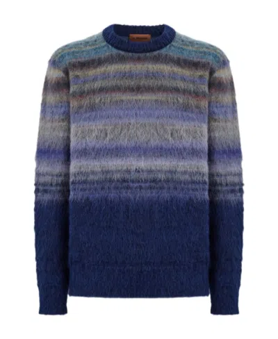 MISSONI MISSONI STRIPED CREWNECK KNITTED JUMPER
