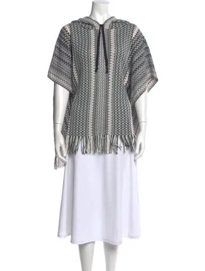 Pre-owned Missoni Striped Crew Neck Sweater In Gray