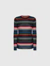 Missoni Striped Crew Neck Sweater In Multi
