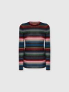 Missoni Striped Crew Neck Sweater In Multi