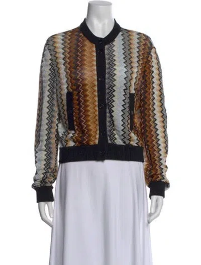 Pre-owned Missoni Striped Crew Neck Sweater In Multi