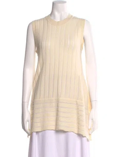 Pre-owned Missoni Striped Crew Neck Sweater In Neutral
