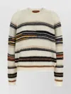 Missoni Stripes Intarsia Sweater Sweaters And Cardigans White In Neutral