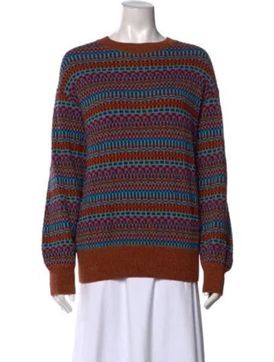 Pre-owned Missoni Striped Crew Neck Sweatshirt In Multi