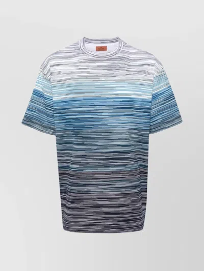MISSONI STRIPED CREW NECK T-SHIRT