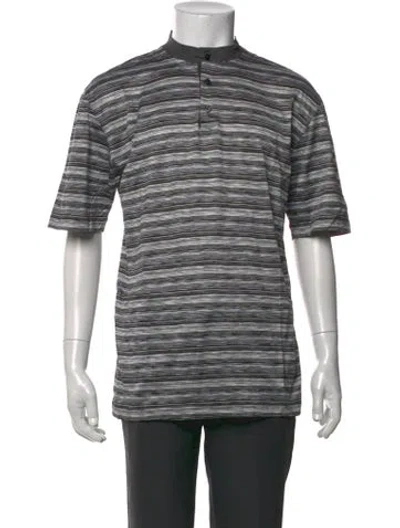 Pre-owned Missoni Striped Crew Neck T-shirt In Grey