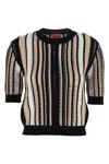 Missoni Striped Crochet Sweater Sweaters And Cardigans Multicolor In Multi