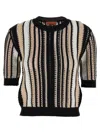 Missoni Striped Crochet Sweater Sweaters And Cardigans Multicolor