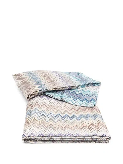 Missoni Striped Duvet Cover In 蓝色