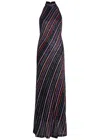 Missoni Striped Fine-knit Gown In Multi