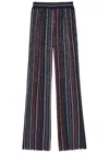 Missoni Herringbone-striped Sequin-embellished Trousers In Multi