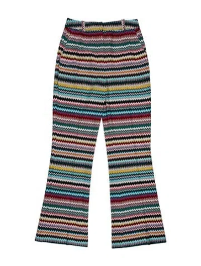 Pre-owned Missoni Striped Flared Pants In Multi