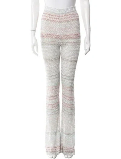 Pre-owned Missoni Striped Flared Pants In Multi