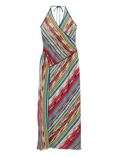 Missoni Striped Halterneck Maxi Dress