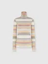 Missoni Striped High-neck Sweater In Multi