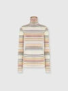 Missoni Striped High-neck Sweater In Multi