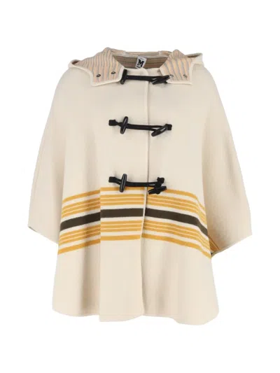 Pre-owned Missoni Striped Hooded Cape In Neutral