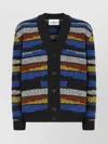 Missoni Cardigan Aus Reiner Wolle Mit Intarsienmuster In Multi