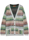 Missoni Striped-intarsia Metallic-knit Cardigan