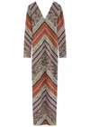 Missoni Metallic Crochet-knit Maxi Dress In Multicoloured