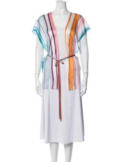 Pre-owned Missoni Striped Jacket In Blue/white
