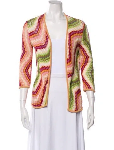 Pre-owned Missoni Striped Jacket In Neutral