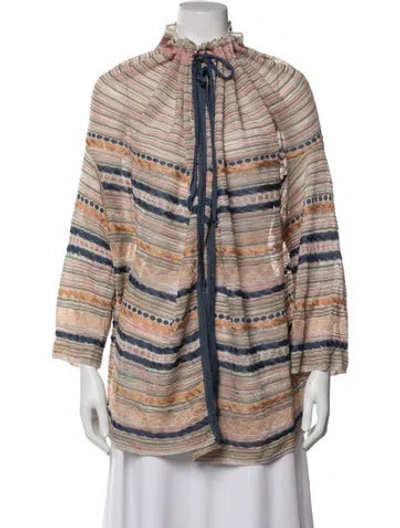 Pre-owned Missoni Striped Jacket In Orange