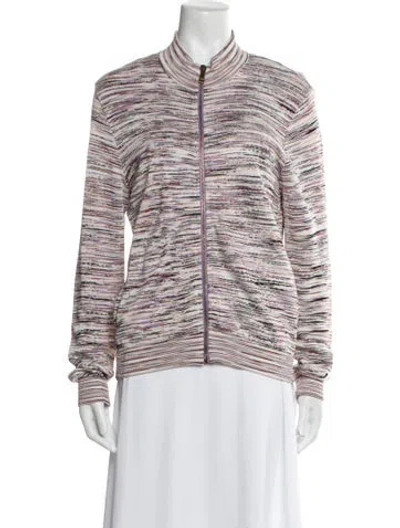 Pre-owned Missoni Striped Jacket In Pink