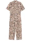 Missoni Striped Jumpsuit In Black