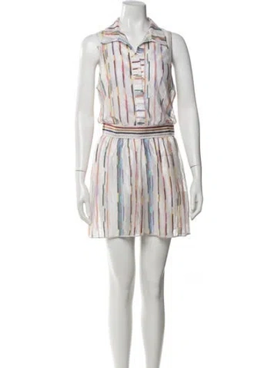 Pre-owned Missoni Striped Jumpsuit In White