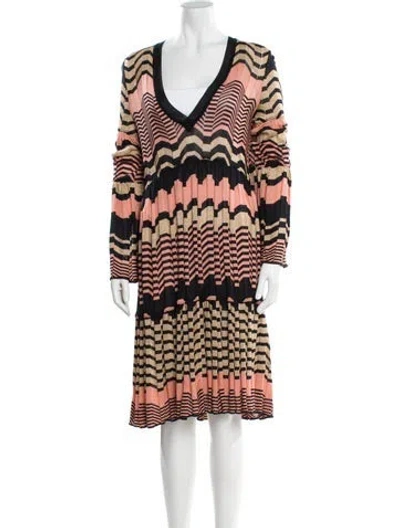 Pre-owned Missoni Striped Knee-length Dress