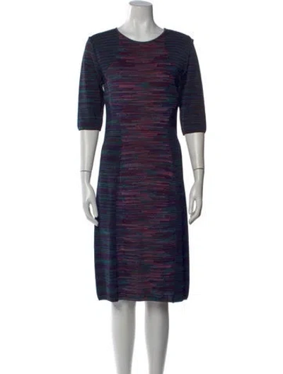 Pre-owned Missoni Striped Knee-length Dress In Multi