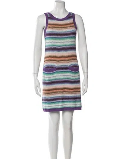 Pre-owned Missoni Striped Knee-length Dress In Multi