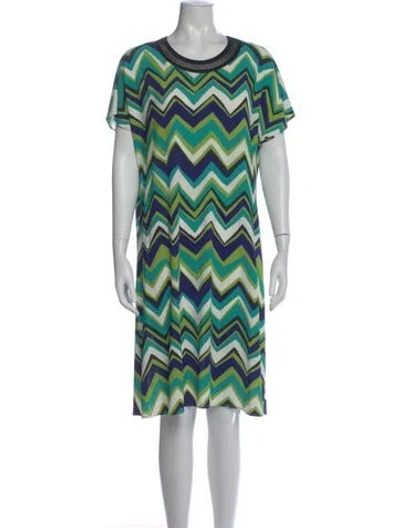 Pre-owned Missoni Striped Knee-length Dress In Multi