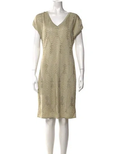 Pre-owned Missoni Striped Knee-length Dress W/ Tags