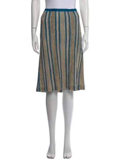 Pre-owned Missoni Striped Knee-length Skirt In Purple